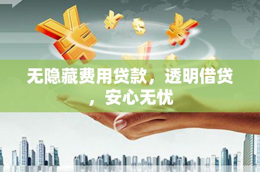 江岸无隐藏费用贷款，透明借贷，安心无忧