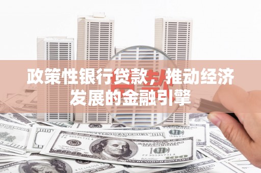 江岸政策性银行贷款，推动经济发展的金融引擎