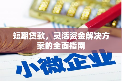 江岸短期贷款，灵活资金解决方案的全面指南