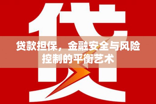 江岸贷款担保，金融安全与风险控制的平衡艺术