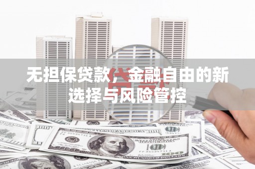 江岸无担保贷款，金融自由的新选择与风险管控