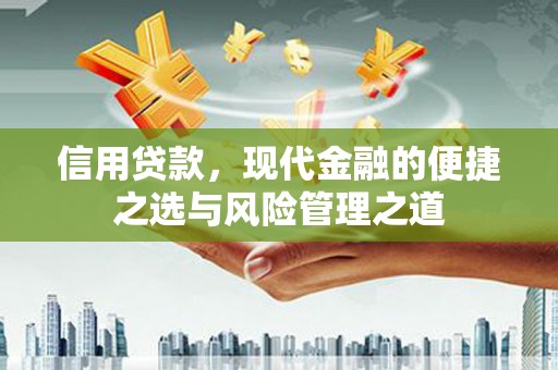 江岸信用贷款，现代金融的便捷之选与风险管理之道