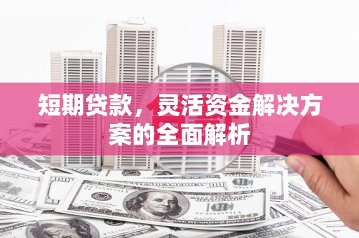 江岸短期贷款，灵活资金解决方案的全面解析