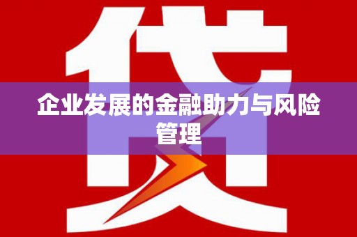 江岸企业发展的金融助力与风险管理