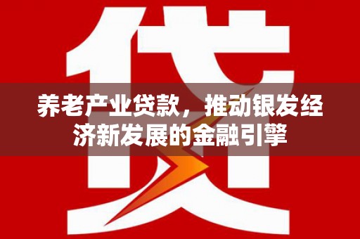 江岸养老产业贷款，推动银发经济新发展的金融引擎