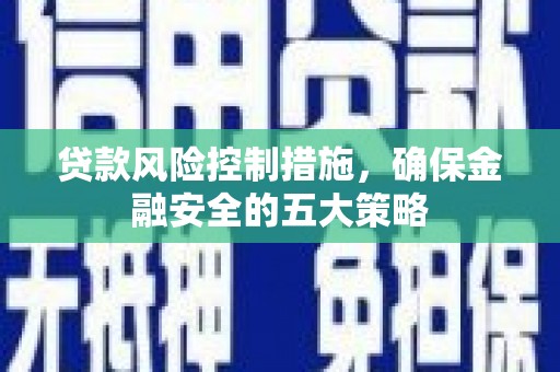 江岸贷款风险控制措施，确保金融安全的五大策略