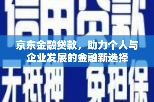 江岸京东金融贷款，助力个人与企业发展的金融新选择