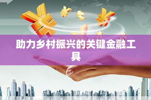 江岸助力乡村振兴的关键金融工具