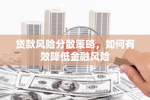 江岸贷款风险分散策略，如何有效降低金融风险