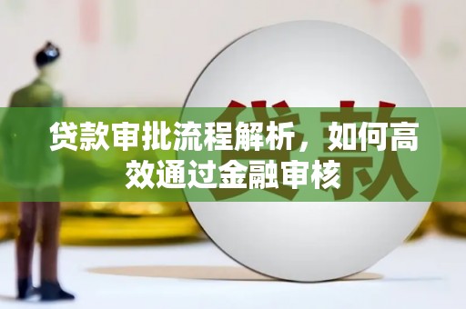 江岸贷款审批流程解析，如何高效通过金融审核