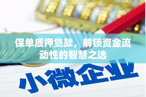 江岸保单质押贷款，解锁资金流动性的智慧之选