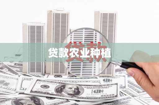 江岸贷款农业种植