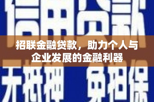 江岸招联金融贷款，助力个人与企业发展的金融利器