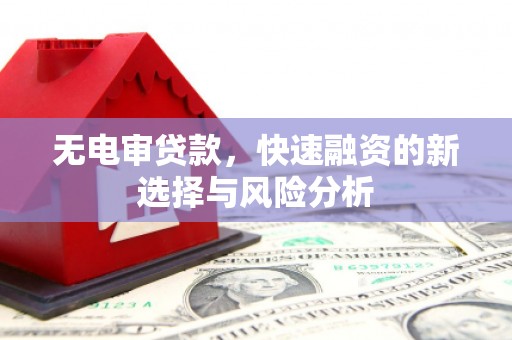 江岸无电审贷款，快速融资的新选择与风险分析