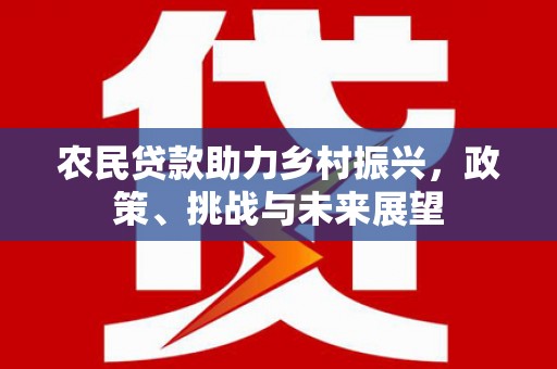 江岸农民贷款助力乡村振兴，政策、挑战与未来展望