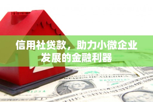 江岸信用社贷款，助力小微企业发展的金融利器