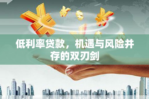江岸低利率贷款，机遇与风险并存的双刃剑