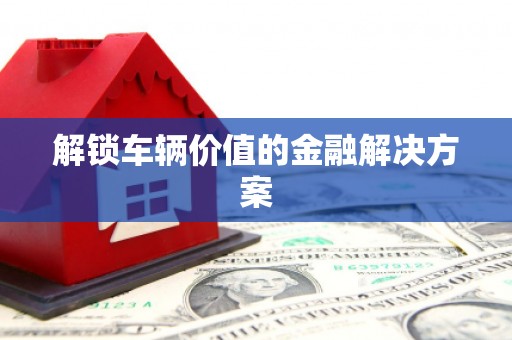 江岸解锁车辆价值的金融解决方案